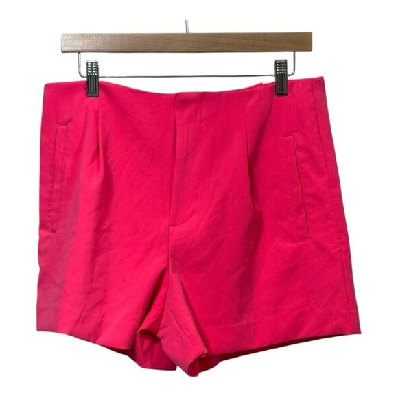 A New Day Midi Pockets Stretch Pleated Pink shorts size 10 - Picture 1 of 7